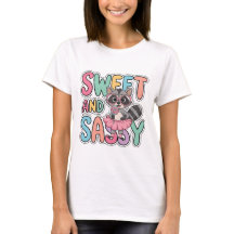 Camiseta de Raccoon dulce y suave