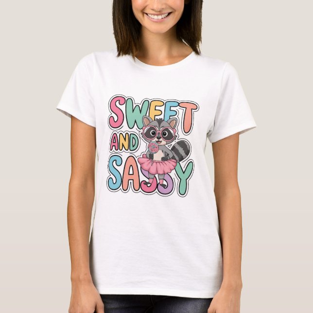 Camiseta de Raccoon dulce y suave (Anverso)