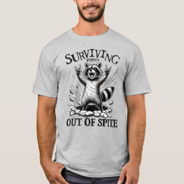 Camiseta de Raccoon masculino sarcástica