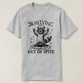 Camiseta de Raccoon masculino sarcástica