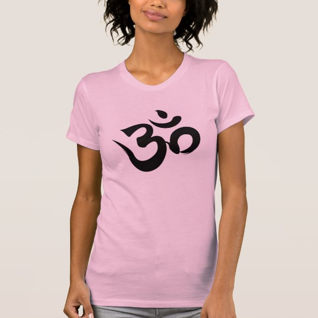 Camiseta de Racerback de la yoga de OM Sri Yantra (Anverso)