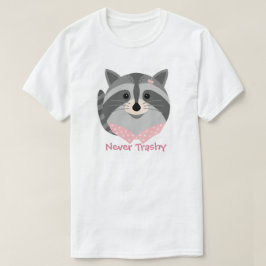 Camiseta de racoon 'Never Trashy' animal