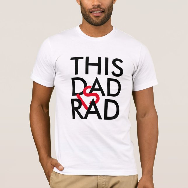 Camiseta De Rad Dad - Redefiniendo El Tee Único De (Anverso)