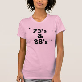 Camiseta de radio Ham de 73 y 88