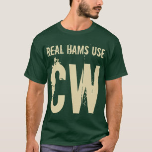 Camiseta de radio para hombre del jamón del CW de