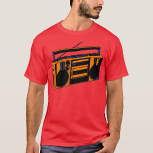 camiseta de radio retra de Boombox de la escuela