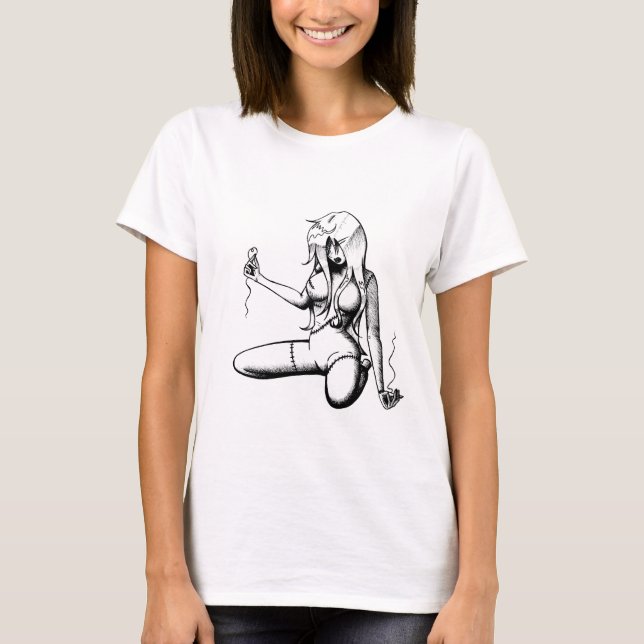 Camiseta de Ragdoll (blanca) (Anverso)