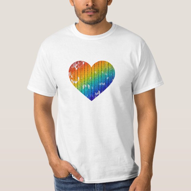 Camiseta de Rainbow Heart (Anverso)