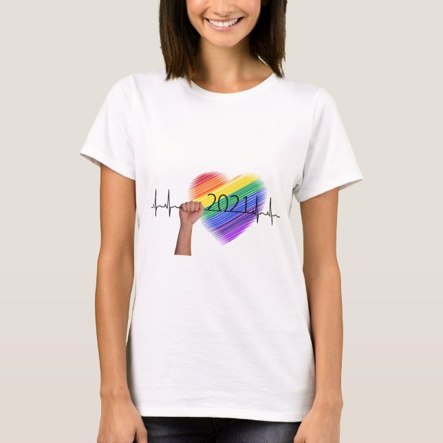 Camiseta de Rainbow Heart (Anverso)