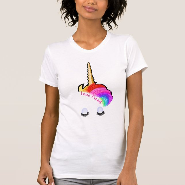 Camiseta de Rainbow Unicorn (Anverso)
