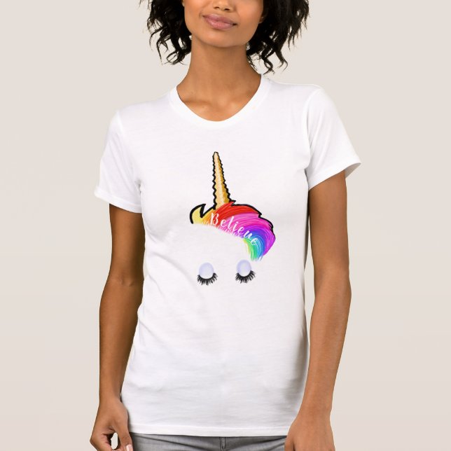 Camiseta de Rainbow Unicorn (Anverso)