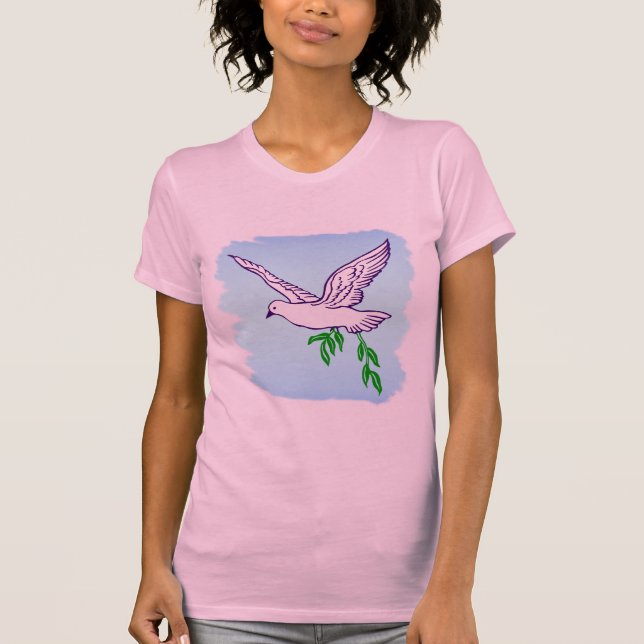 Camiseta de rama de olivo de Peace Dove (Anverso)