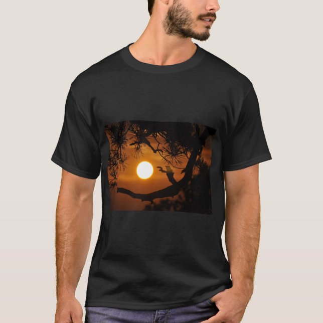 Camiseta de ramas al atardecer (Anverso)