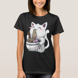 Camiseta de Ramen Cat Kawaii Anime Otaku