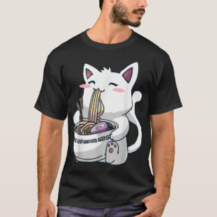Camiseta de Ramen Cat Kawaii Anime Otaku