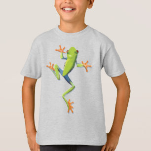 Camiseta de rana anfibia verde