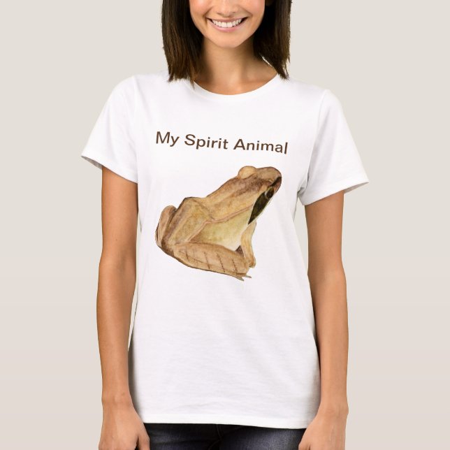Camiseta de rana animal de mi espíritu (Anverso)