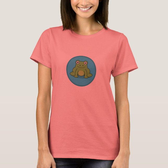 Camiseta de rana Bebé, adulto y niño (Anverso)