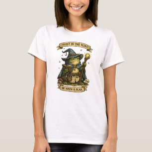Camiseta de rana bruja divertida Confía en el sapo