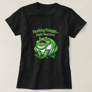 Camiseta de rana gorda linda