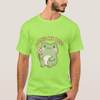 Camiseta de rana "Haciendo lo mejor que puedo"