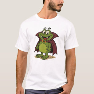 Camiseta de rana vampiro de dibujos animados