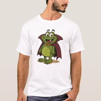 Camiseta de rana vampiro de dibujos animados