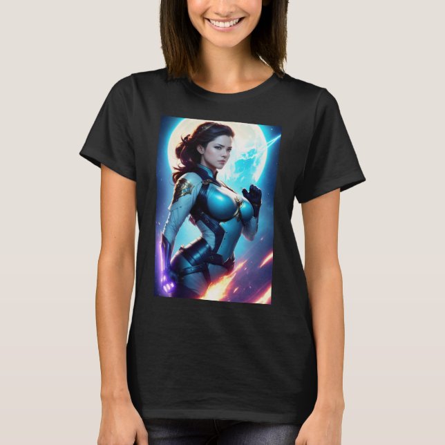 Camiseta de ranger espacial Sci-Fi Nova Retro 50 (Anverso)