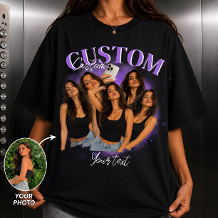 Camiseta de rap personalizada de bootleg, gráfico