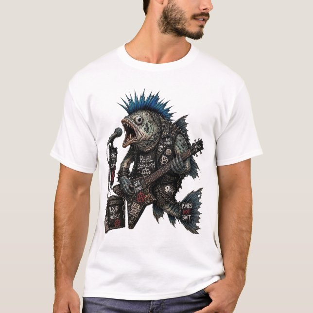 Camiseta de rape de rock punk (Anverso)