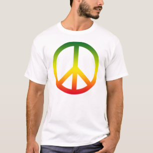 Camiseta de Rasta del símbolo de paz