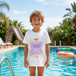 Camiseta de rayas Adiós Escuela Hola Piscina