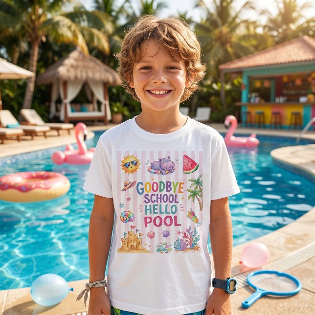 Camiseta de rayas Fiesta en la Piscina Hello  (Subido por el creador)