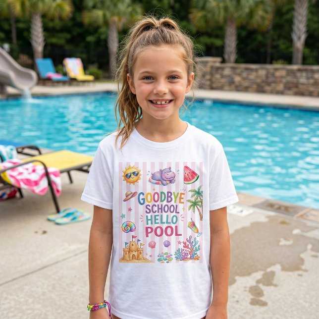 Camiseta de rayas Hello Pool Party  (Subido por el creador)