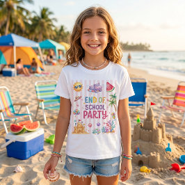 Camiseta de rayas para fiesta de fin de curso