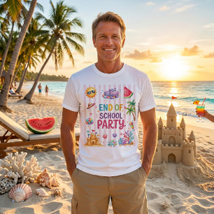 Camiseta de rayas para fiesta de fin de curso