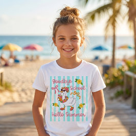 Camiseta de rayas Silly Goose Hello Summer Party