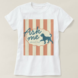 Camiseta de rayas terracota con nombre personaliza
