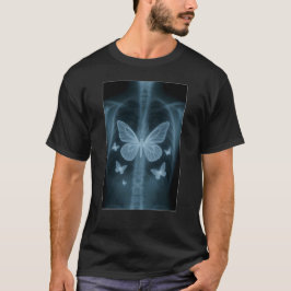 Camiseta de Rayos X de Pulmones de Mariposa