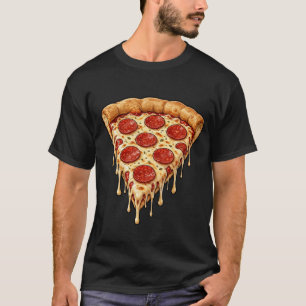 Camiseta de Rebanada de Pizza con Queso Goteante -