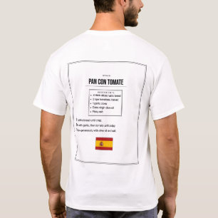 Camiseta de Receta de Pan con Tomate   Pan de Toma