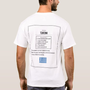 Camiseta de Receta de Tzatziki Camiseta de Salsa