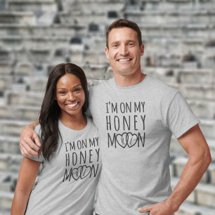 Camiseta de recién casados en luna de miel