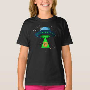 Camiseta de recogida de pizza de OVNI