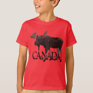 Camiseta de recuerdo canadiense de Moose Kid