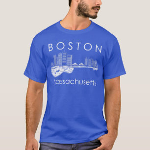 Camiseta de recuerdo de Boston hombres Massachuset