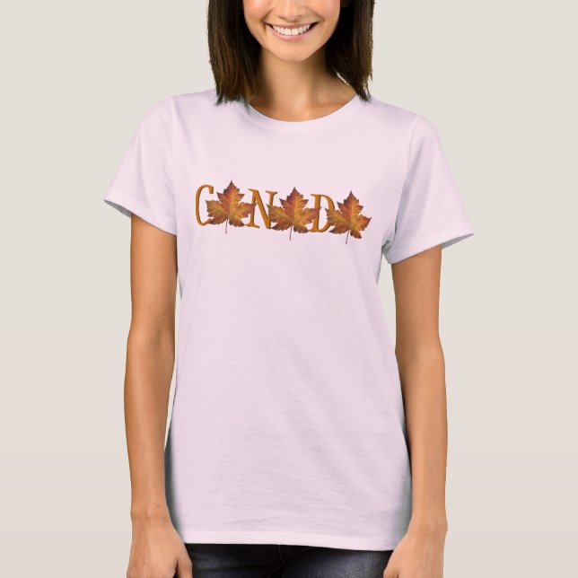 Camiseta de recuerdo de Canadá para mujeres (Anverso)