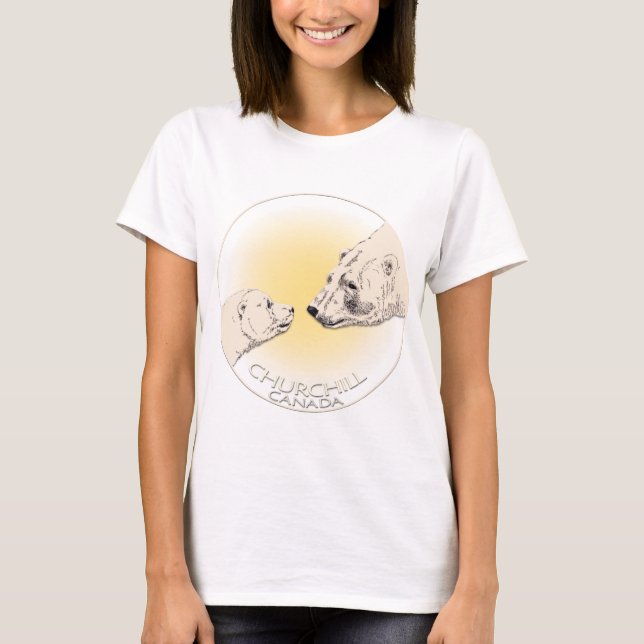 Camiseta de recuerdo de Churchill Camisas de oso p (Anverso)