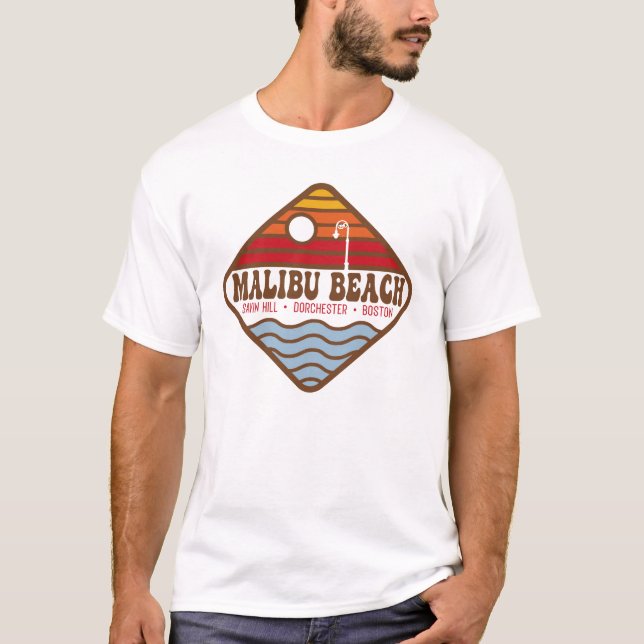 Camiseta de recuerdo de la playa de Malibu - Dorch (Anverso)