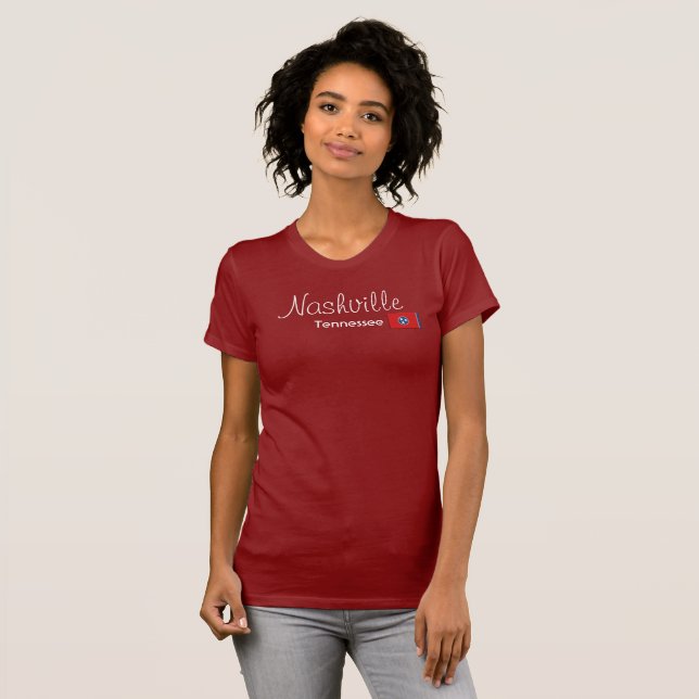 Camiseta de recuerdo de Nashville Tennessee (Anverso completo)